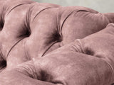 Darcy Snug 2 Seat Chesterfield Sofa In Dusky Pink Vintage Velvet