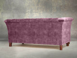 Darcy Snug 2 Seat Chesterfield Sofa In Imperial Vintage Velvet