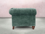 Elsa 2 Seat Chesterfield Sofa In Ocean Storm Vintage Velvet