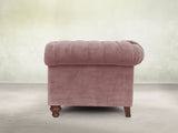 Elsa 2 Seat Chesterfield Sofa In Pink Lush Velvet