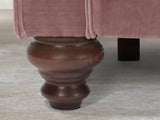 Elsa 2 Seat Chesterfield Sofa In Pink Lush Velvet