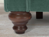Elsa 3 Seat Chesterfield Sofa In Aqua Lush Velvet