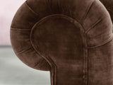 Elsa 3 Seat Chesterfield Sofa In Hickory Vintage Velvet
