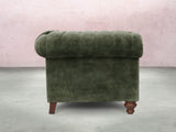 Elsa 3 Seat Chesterfield Sofa In Jade Vintage Velvet