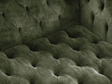 Elsa 3 Seat Chesterfield Sofa In Jade Vintage Velvet