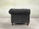 Elsa 3 Seat Chesterfield Sofa In Nickel Lush Velvet