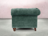 Elsa Bigger 3 Seat Chesterfield Sofa In Ocean Storm Vintage Velvet