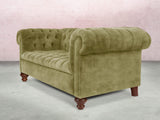 Elsa Bigger 3 Seat Chesterfield Sofa In Spring Meadow Vintage Velvet