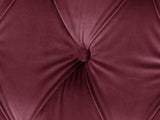 Elsa Bigger 3 Seat Chesterfield Sofa In Wine Lush Velvet