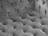 Elsa Snug 2 Seat Chesterfield Sofa In Dove Vintage Velvet