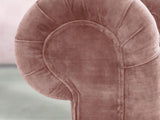 Elsa Snug 2 Seat Chesterfield Sofa In Dusky Pink Vintage Velvet