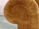 Elsa Snug 2 Seat Chesterfield Sofa In Gold Vintage Velvet