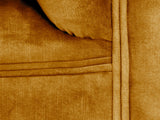 Elsa Snug 2 Seat Chesterfield Sofa In Gold Vintage Velvet