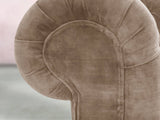 Elsa Snug 2 Seat Chesterfield Sofa In Mocha Vintage Velvet