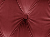 Elsa Snug 2 Seat Chesterfield Sofa In Red Lush Velvet
