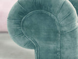 Elsa Snug 2 Seat Chesterfield Sofa In Summer Mist Vintage Velvet