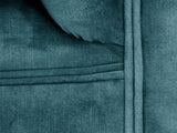 Elsa Snug 2 Seat Chesterfield Sofa In Teal Vintage Velvet