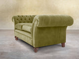Flora 2 Seat Chesterfield Sofa In Spring Meadow Vintage Velvet