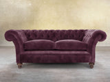 Flora 3 Seat Chesterfield Sofa In Imperial Vintage Velvet