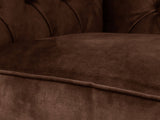 Flora 4 Seat Chesterfield Sofa In Hickory Vintage Velvet