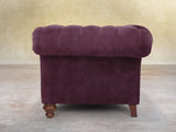 Flora 4 Seat Chesterfield Sofa In Imperial Vintage Velvet