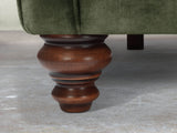 Flora 4 Seat Chesterfield Sofa In Jade Vintage Velvet