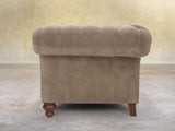 Flora 4 Seat Chesterfield Sofa In Mocha Vintage Velvet