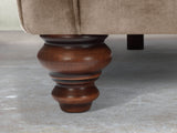 Flora 4 Seat Chesterfield Sofa In Mocha Vintage Velvet