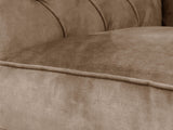 Flora 4 Seat Chesterfield Sofa In Mocha Vintage Velvet