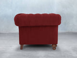 Flora 4 Seat Chesterfield Sofa In Red Lush Velvet