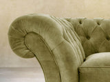 Flora 4 Seat Chesterfield Sofa In Spring Meadow Vintage Velvet