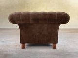 Flora Chesterfield Chair In Hickory Vintage Velvet