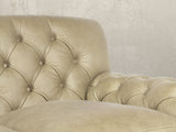Frankie 3 Seat Chesterfield Sofa In Oyster Soft 'n' Easy Leather