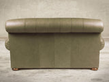 Frankie 3 Seat Chesterfield Sofa In Sage Soft 'n' Easy Leather