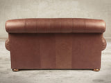 Frankie 4 Seat Chesterfield Sofa In Redwood Soft 'n' Easy Leather