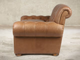 Frankie Bigger 3 Seat Chesterfield Sofa In Camel Soft 'n' Easy Leather