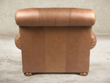 Frankie Chesterfield Chair In Camel Soft 'n' Easy Leather