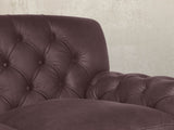 Frankie Chesterfield Chair In Chocolate Chip Soft 'n' Easy Leather