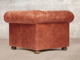 Hector Chesterfield Chair In Bronze Vintage Leather