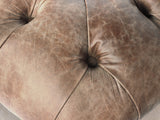 Hector Chesterfield Chair In Brown Vintage Leather
