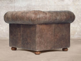 Hector Chesterfield Chair In Hickory Vintage Leather