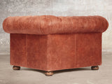 Hector Chesterfield Snuggler In Bronze Vintage Leather