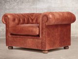 Hector Chesterfield Snuggler In Bronze Vintage Leather