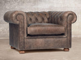 Hector Chesterfield Snuggler In Hickory Vintage Leather
