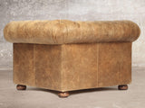 Hector Chesterfield Snuggler In Tan Vintage Leather
