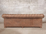Hector Extra Large Chesterfield Sofa In Brown Vintage Leather