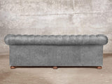 Hector Extra Large Chesterfield Sofa In Grey Vintage Leather