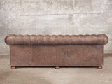 Hector Extra Large Chesterfield Sofa In Hickory Vintage Leather