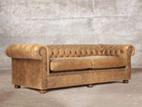 Hector Extra Large Chesterfield Sofa In Tan Vintage Leather