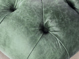 Hector 4 Seat Chesterfield Sofa In Green Vintage Leather